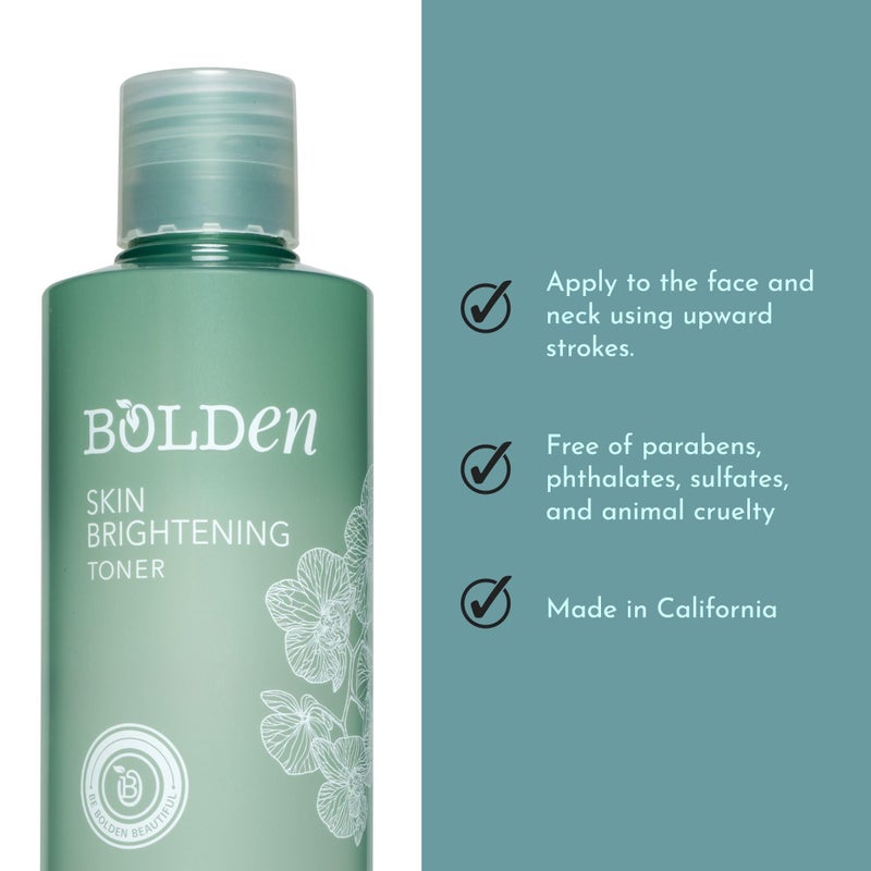 Bolden Skin Brightening Toner for Face - Exfoliating Toner for Oily Skin with AHA Glycolic Acid, Niacinamide & Hyaluronic Acid | Helps Reduce Breakouts, Fade Dark Spots & Refine Pores | 8.0 Fl Oz - Image 5